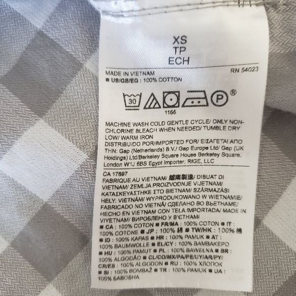 ⭐️3/$25⭐️Banana Republic Button Down Gingham Shirt - Picture 12 of 12
